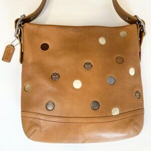 Coach Polka Dot Limited Edition Hobo Tan